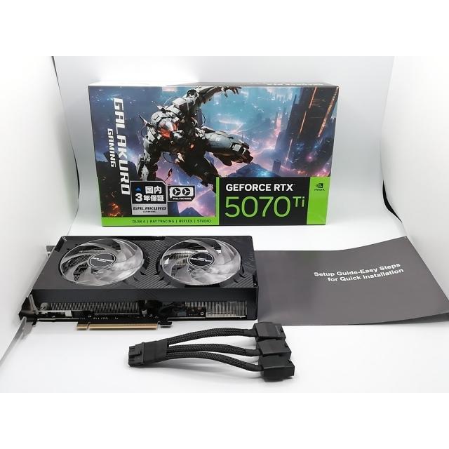 中古】玄人志向 GALAKURO GAMING GG-RTX5070Ti-E16GB/OC/DF RTX5070Ti