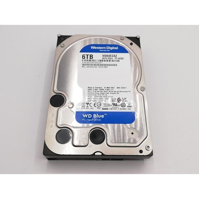 中古】W.D. WD60EZAZ WD Blue 6TB/5400rpm/256MB/6Gbps【ECセンター 
