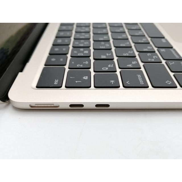 【中古】Apple MacBook Air 13インチ  M2(CPU:8C/GPU:10C) 8GB/512GB スターライト MLY23J/A (M2,2022)【ECセンター】保証期間１ヶ月【ランクB】の画像