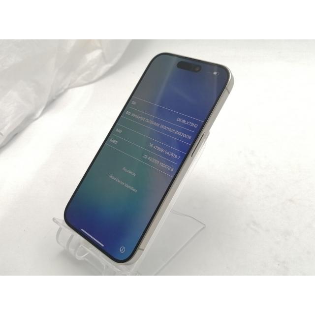 【中古】Apple 国内版 【SIMフリー】 iPhone 15 Pro 256GB ナチュラルチタニウム MTUF3J/A【ECセンター】保証期間１ヶ月【ランクA】の画像