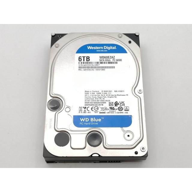 中古】W.D. WD60EZAZ WD Blue 6TB/5400rpm/256MB/6Gbps【ECセンター