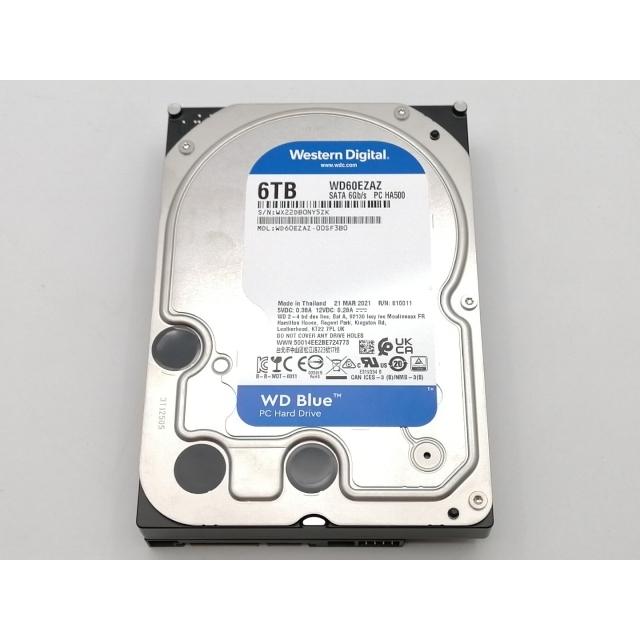 中古】W.D. WD60EZAZ WD Blue 6TB/5400rpm/256MB/6Gbps【ECセンター