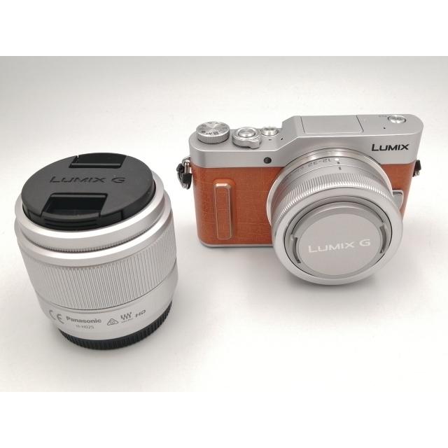 中古】Panasonic LUMIX GF10 ダブルレンズキット DC-GF10W-D オレンジ