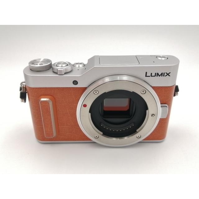 中古】Panasonic LUMIX GF10 ダブルレンズキット DC-GF10W-D オレンジ