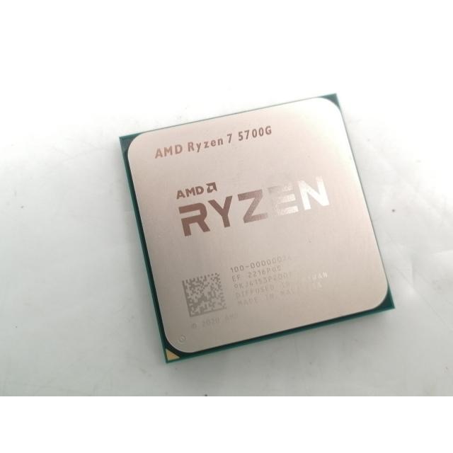 中古】AMD Ryzen 7 5700G (3.8GHz/TC:4.6GHz) bulk AM4/8C/16T/L3 16MB