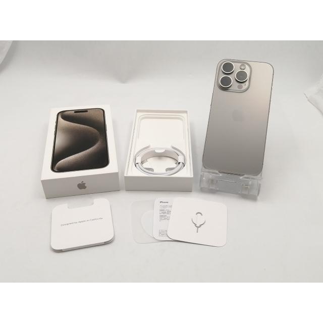 【中古】Apple 国内版 【SIMフリー】 iPhone 15 Pro 256GB ナチュラルチタニウム MTUF3J/A【ECセンター】保証期間１ヶ月【ランクA】の画像