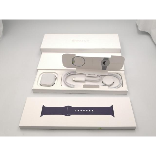 【中古】Apple Watch Series11 42mm GPS シルバーアルミニウムケース/パープルフォグスポーツバンド (M/L) MEU74J/A【ECセンター】保証期間１ヶ月【ランクA】の画像