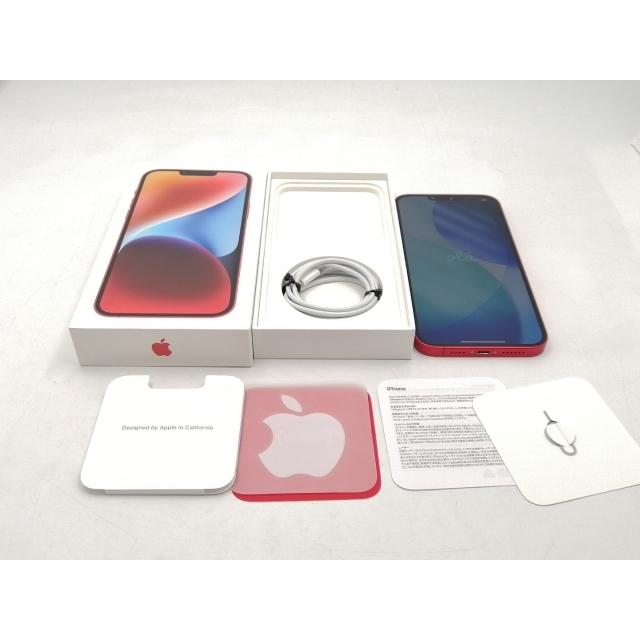 【中古】Apple 国内版 【SIMフリー】 iPhone 14 Plus 256GB  (PRODUCT)RED MQ4P3J/A【ECセンター】保証期間１ヶ月【ランクA】の画像