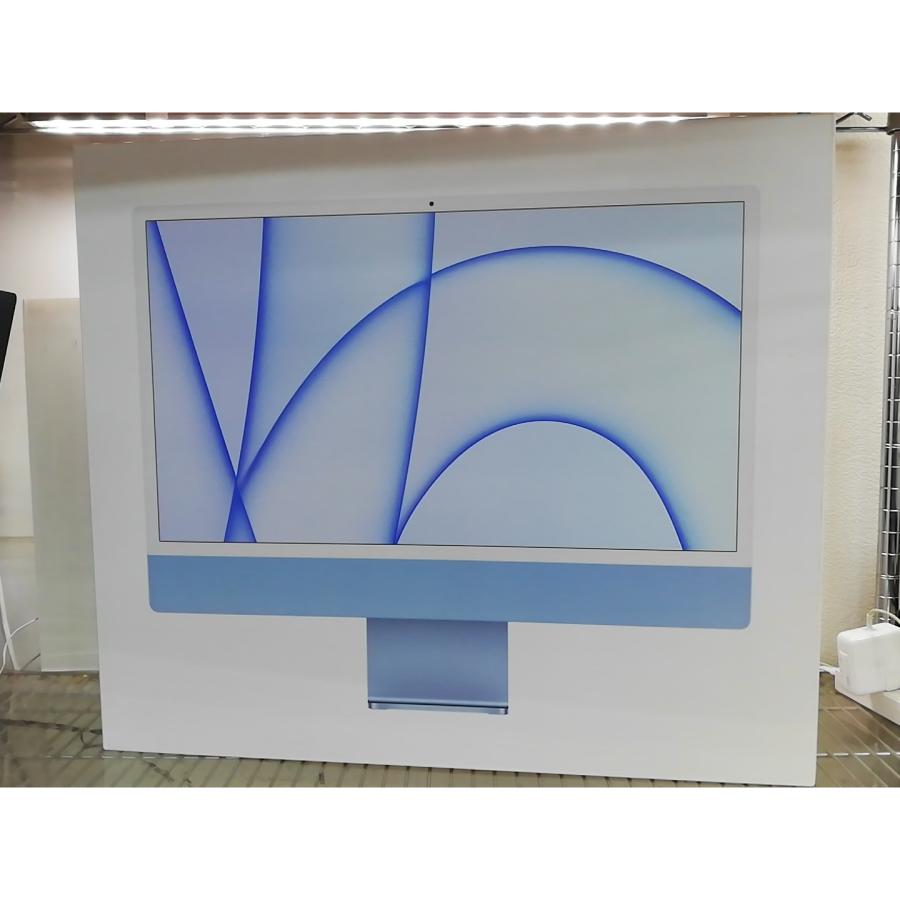 中古】Apple iMac 24インチ CTO (M1・2021) ブルー M1(CPU:8C/GPU:7C