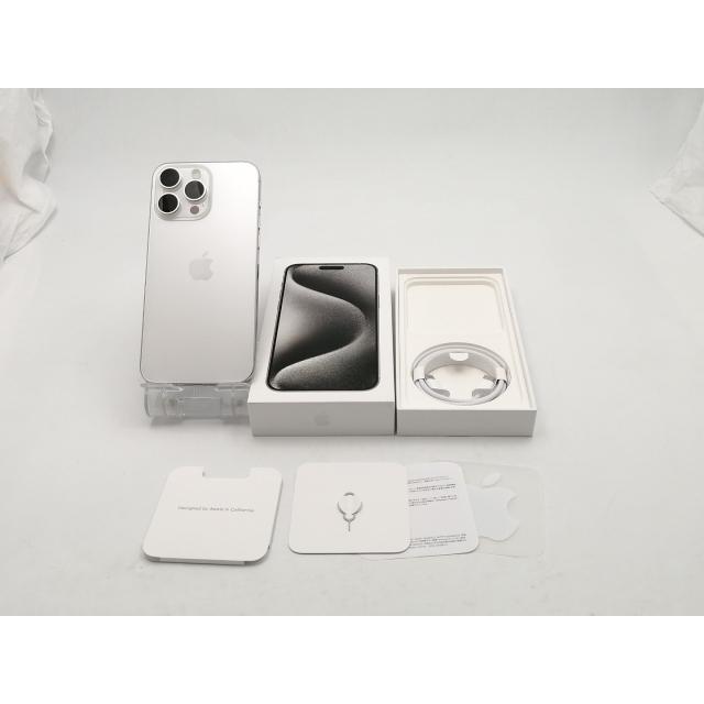 【中古】Apple 国内版 【SIMフリー】 iPhone 15 Pro Max 512GB ホワイトチタニウム MU6V3J/A【ECセンター】保証期間１ヶ月【ランクB】の画像