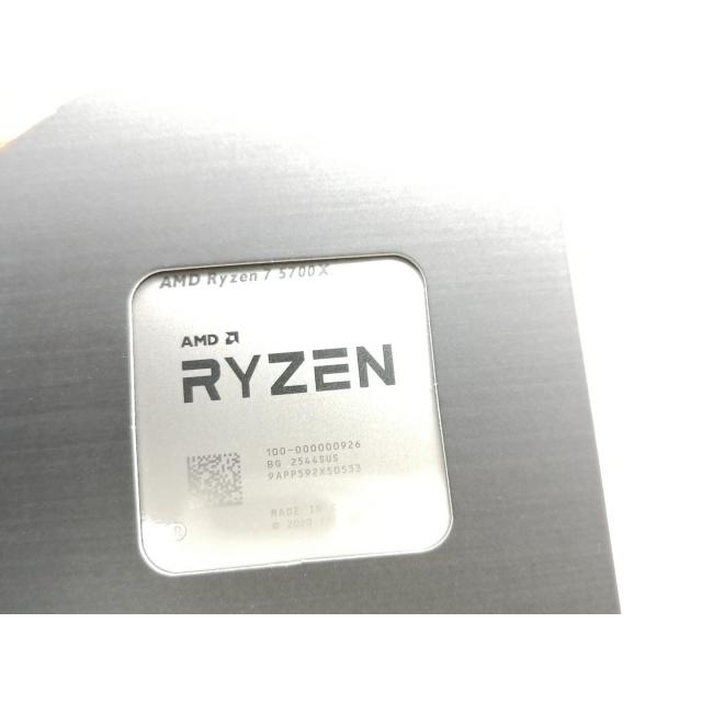 未使用】AMD Ryzen 7 5700X (3.4GHz/TC:4.6GHz) BOX AM4/8C/16T/L3