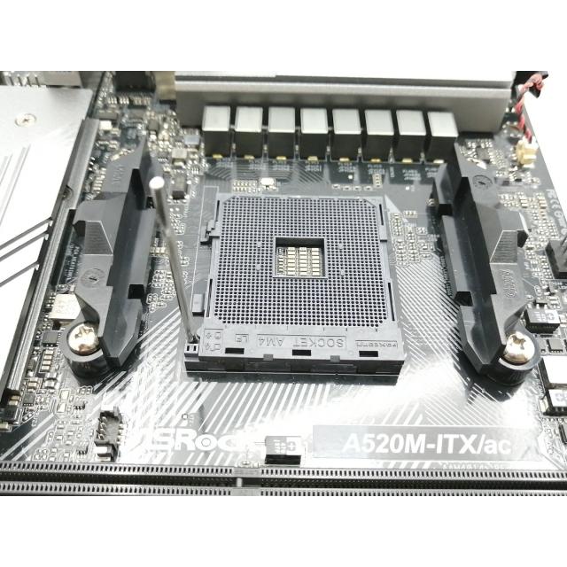 中古】ASRock A520M-ITX/ac A520/AM4/Wi-Fi(11ac)+BT4.2/Mini-ITX【EC