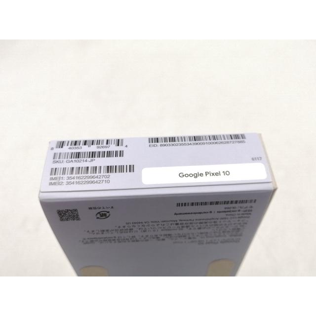未使用】Google 国内版 【SIMフリー】 Pixel 10 フロスト 12GB 128GB