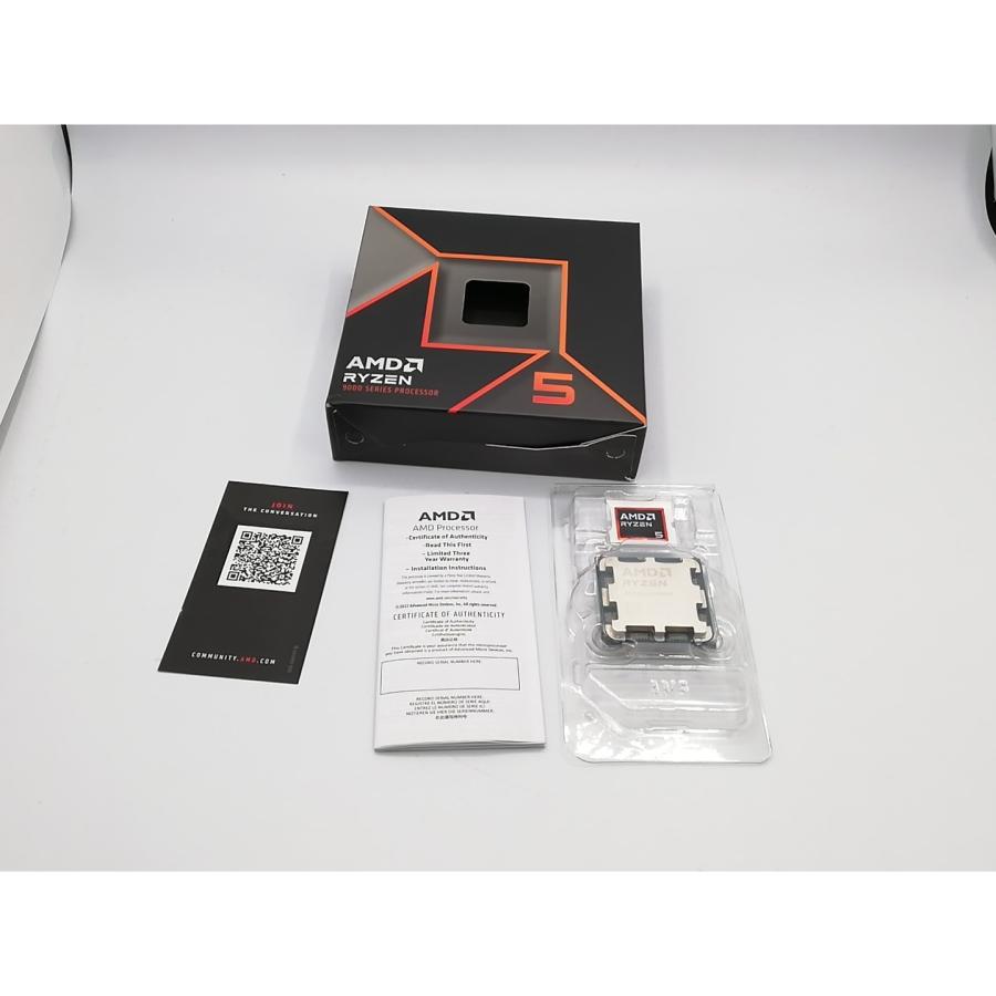 中古】AMD Ryzen 5 9600X (3.9GHz/TC:5.4GHz) BOX AM5/6C/12T/L3 32MB