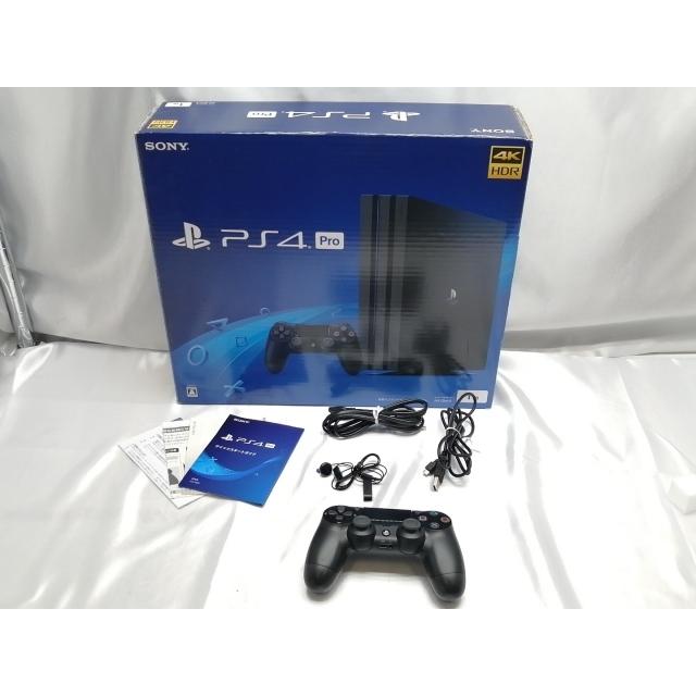 中古】SONY PlayStation4 Pro ジェット・ブラック 1TB CUH-7200BB01 