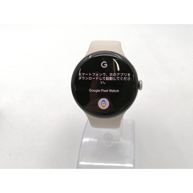 中古】Google Pixel Watch4 Wi-Fiモデル 45mm Polished Silver アルミ