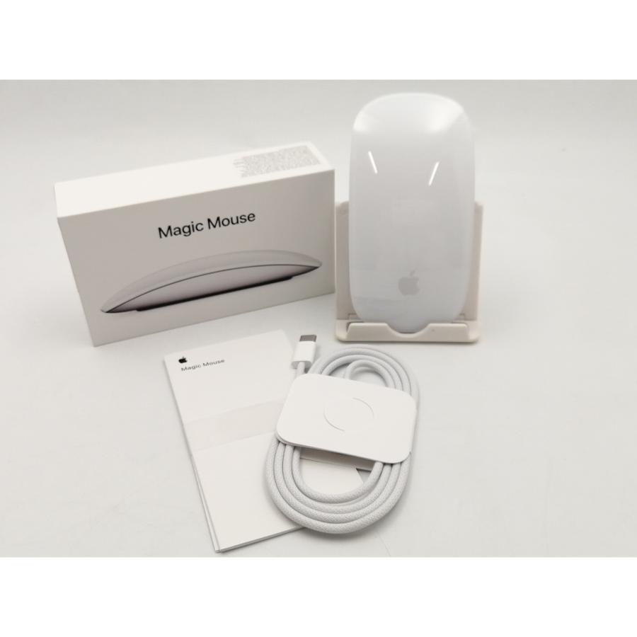 中古】Apple Magic Mouse（2024/USB-C）ホワイト MXK53ZA/A【EC