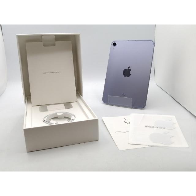 【中古】Apple au 【SIMフリー】 iPad mini（第6世代/2021） 64GB パープル MK8E3J/A【ECセンター】保証期間１ヶ月【ランクA】の画像