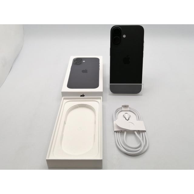 【中古】Apple 国内版 【SIMフリー】 iPhone 16 128GB ブラック MYDQ3J/A【ECセンター】保証期間１ヶ月【ランクB】の画像