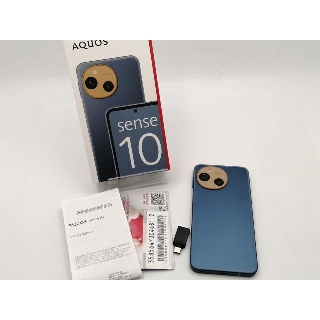 中古】SHARP 国内版 【SIMフリー】 AQUOS sense10 6GB 128GB デニム