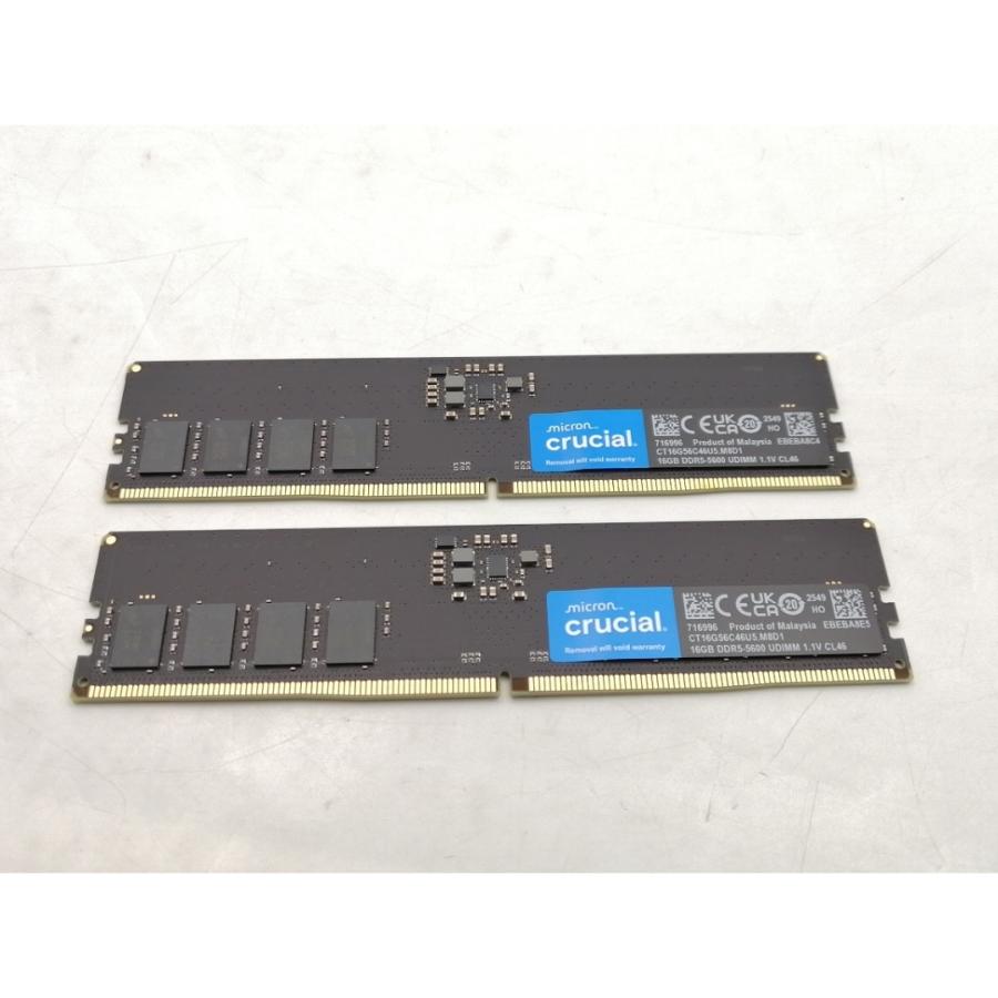 中古】DDR5 16GB 2枚組（合計32GB） DDR5-5600(PC5-44800 