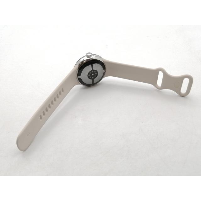 【中古】Google Pixel Watch4 Wi-Fiモデル 41mm Polished Silver アルミケース/Porcelain アクティブ バンド【ECセンター】保証期間１ヶ月【ランクA】の画像