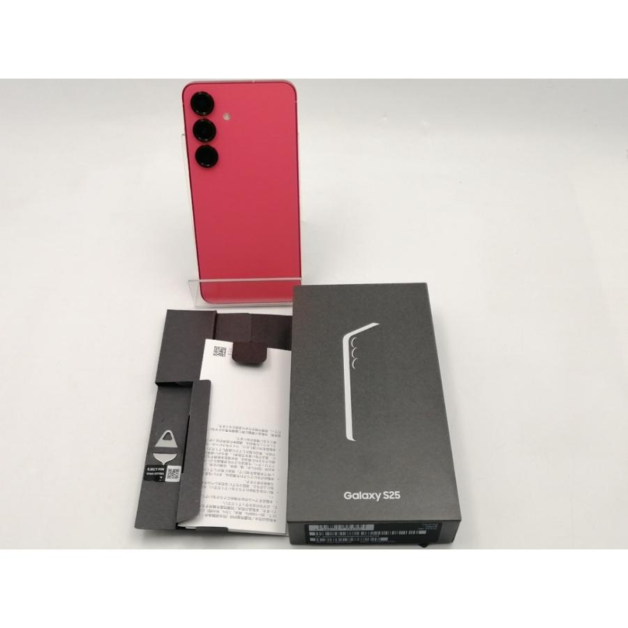 中古】SAMSUNG 国内版 【SIMフリー】 Galaxy S25 コーラルレッド 12GB