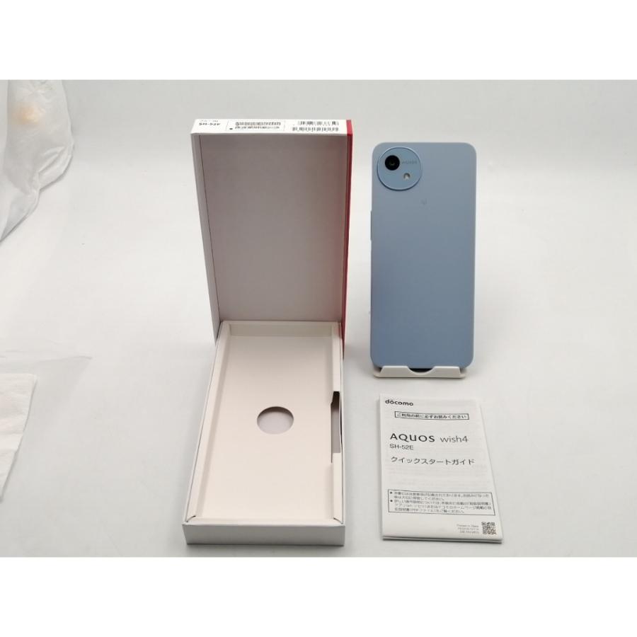 中古】SHARP docomo 【SIMフリー】 AQUOS wish4 ブルー 4GB 64GB SH