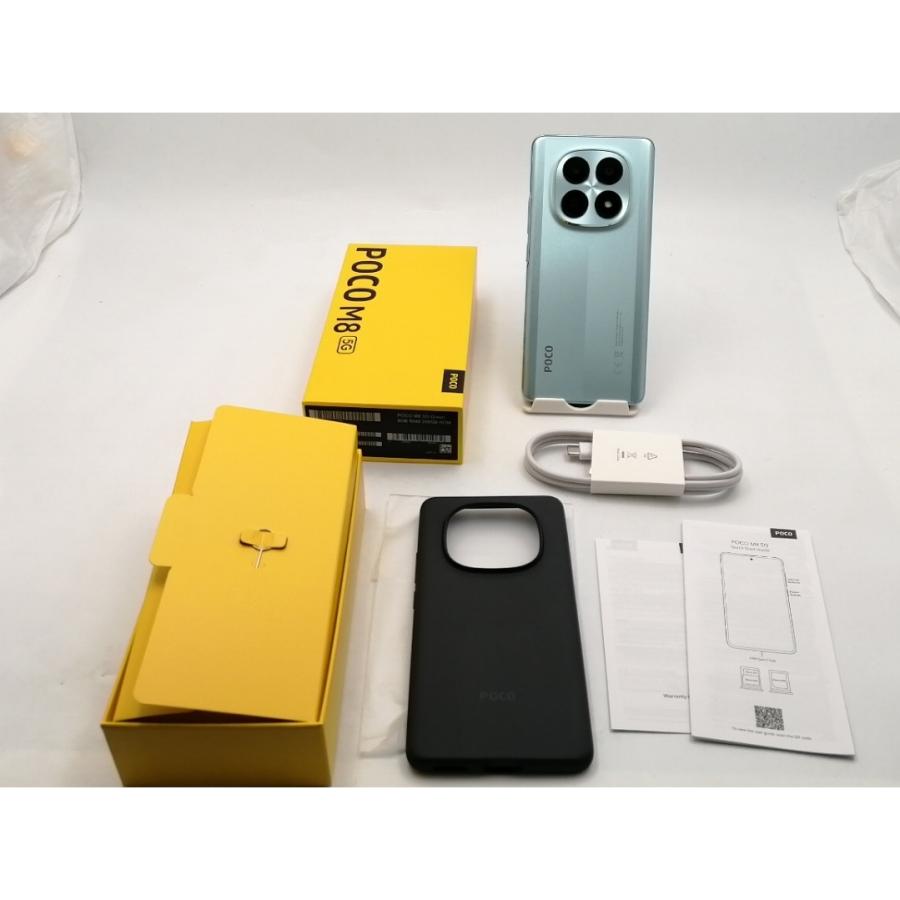 中古】Xiaomi 国内版 【SIMフリー】 POCO M8 5G グリーン 8GB 256GB