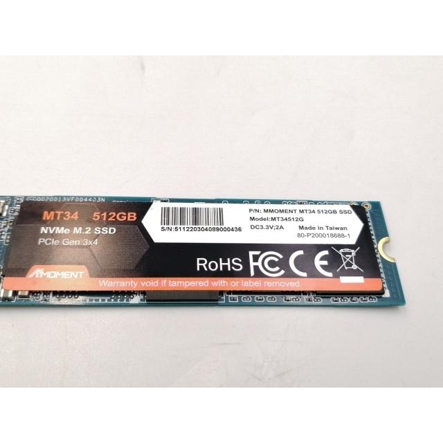 中古】各社 512GB SSD (M.2 2280/PCIe3.0 NVMe)【ECセンター】保証期間