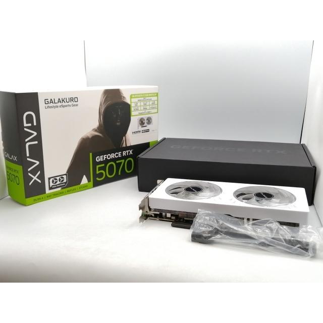 中古】玄人志向 GK-RTX5070-E12GB/WHITE/DF RTX5070/12GB(GDDR7)【EC