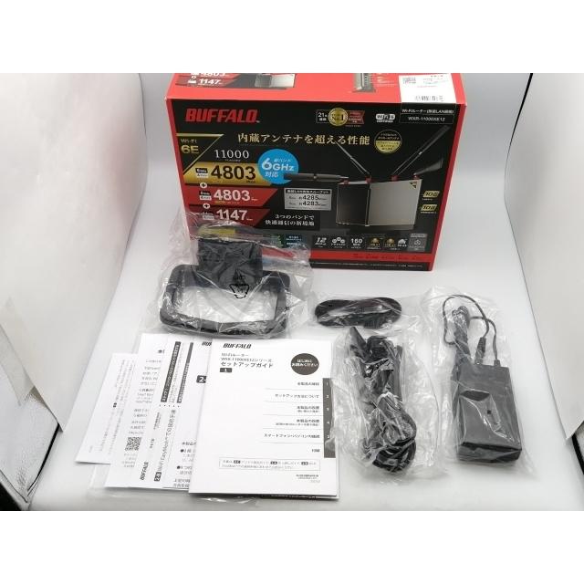 中古】BUFFALO AirStation WXR-11000XE12 Wi-Fi6E(11ax)対応無線LAN