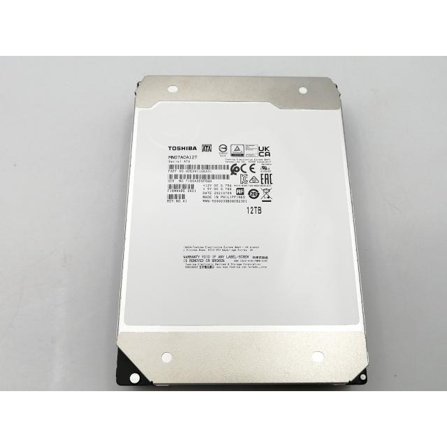 中古】TOSHIBA MN07ACA12T 12TB/7200rpm/256MB/6Gbps【ECセンター