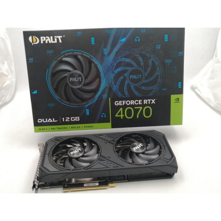 中古】Palit GeForce RTX 4070 Dual 12GB (NED4070019K9-1047D