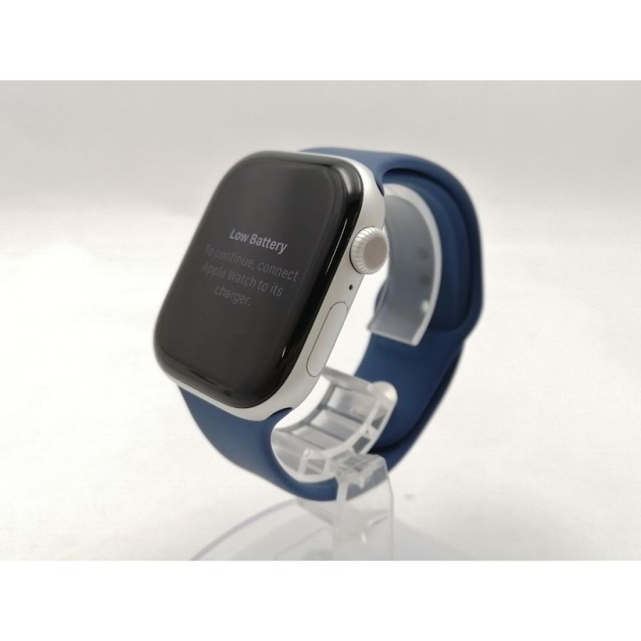 【中古】Apple Apple Watch Series10 46mm GPS シルバーアルミニウムケース/デニムスポーツバンド (M/L) MWWM3J/A【ECセンター】保証期間１ヶ月【ランクB】の画像