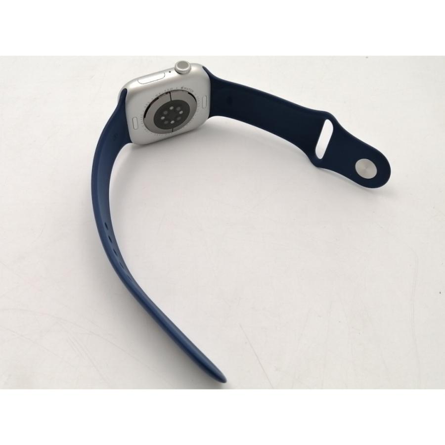 【中古】Apple Apple Watch Series10 46mm GPS シルバーアルミニウムケース/デニムスポーツバンド (M/L) MWWM3J/A【ECセンター】保証期間１ヶ月【ランクB】の画像