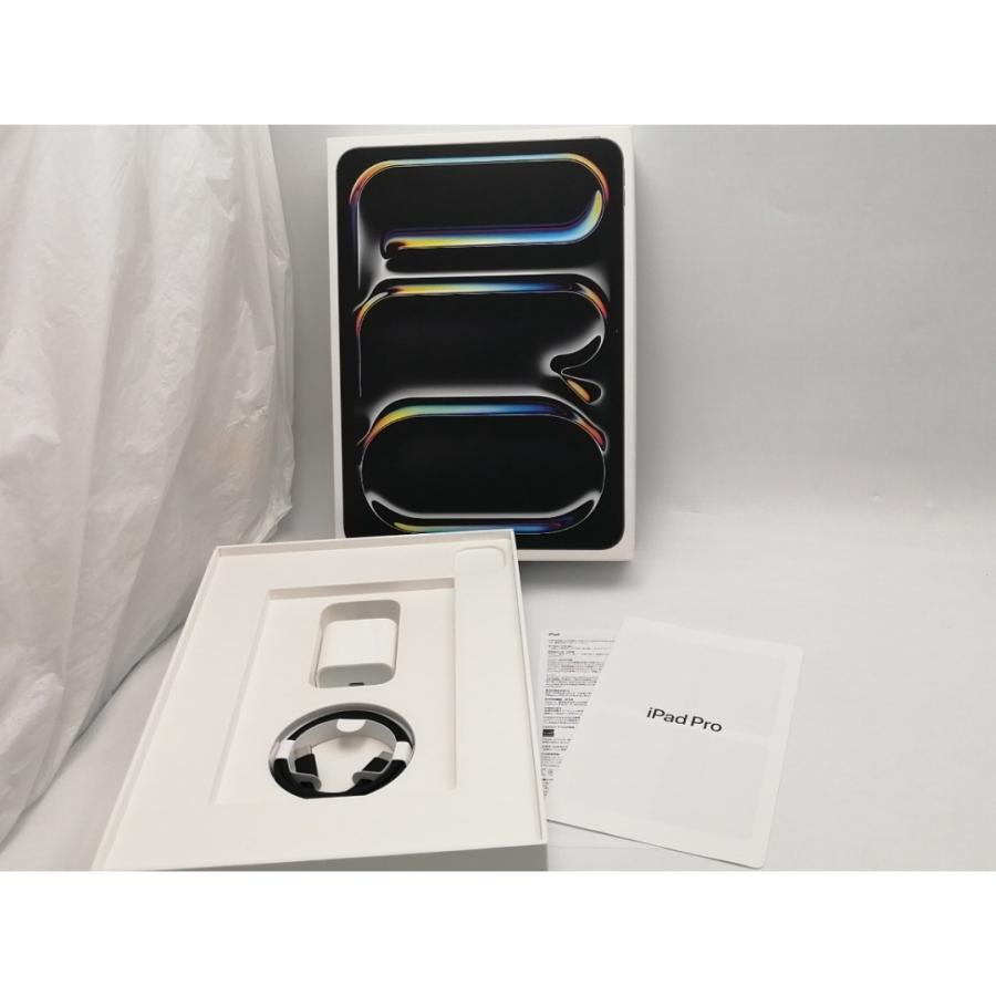 【中古】Apple 【Wi-Fi】 11インチ iPad Pro（M4/2024） 256GB スペースブラック 標準ガラス MVV83J/A【ECセンター】保証期間１ヶ月【ランクA】の画像