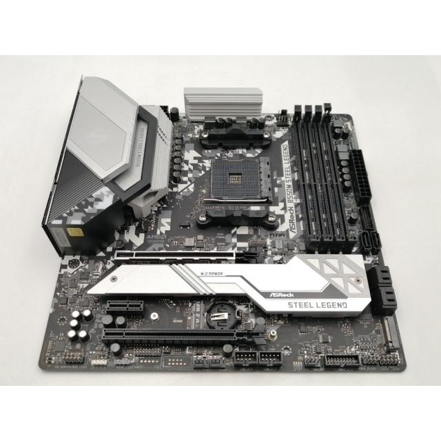 中古】ASRock B550M Steel Legend B550/AM4/2.5GbitLAN/MicroATX【EC