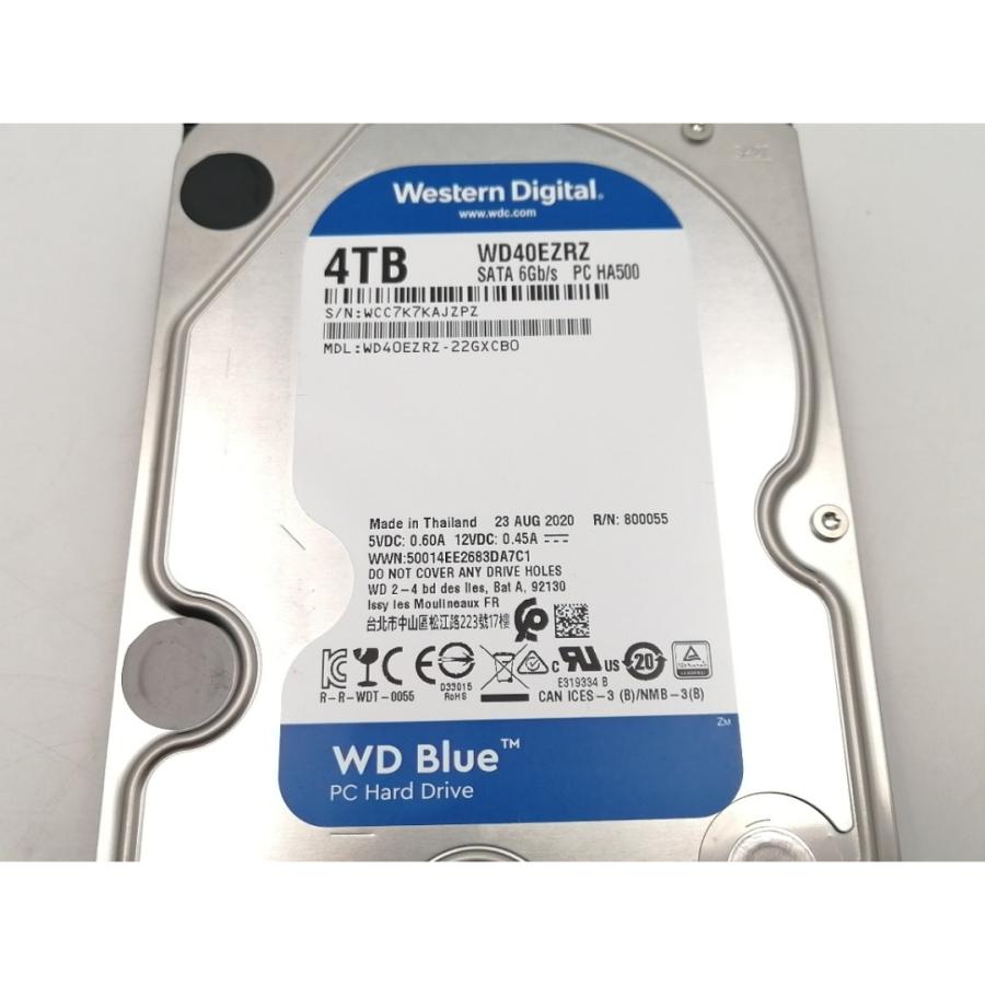 中古】W.D. WD40EZRZ WD Blue 4TB/5400rpm/64MB/6Gbps【ECセンター