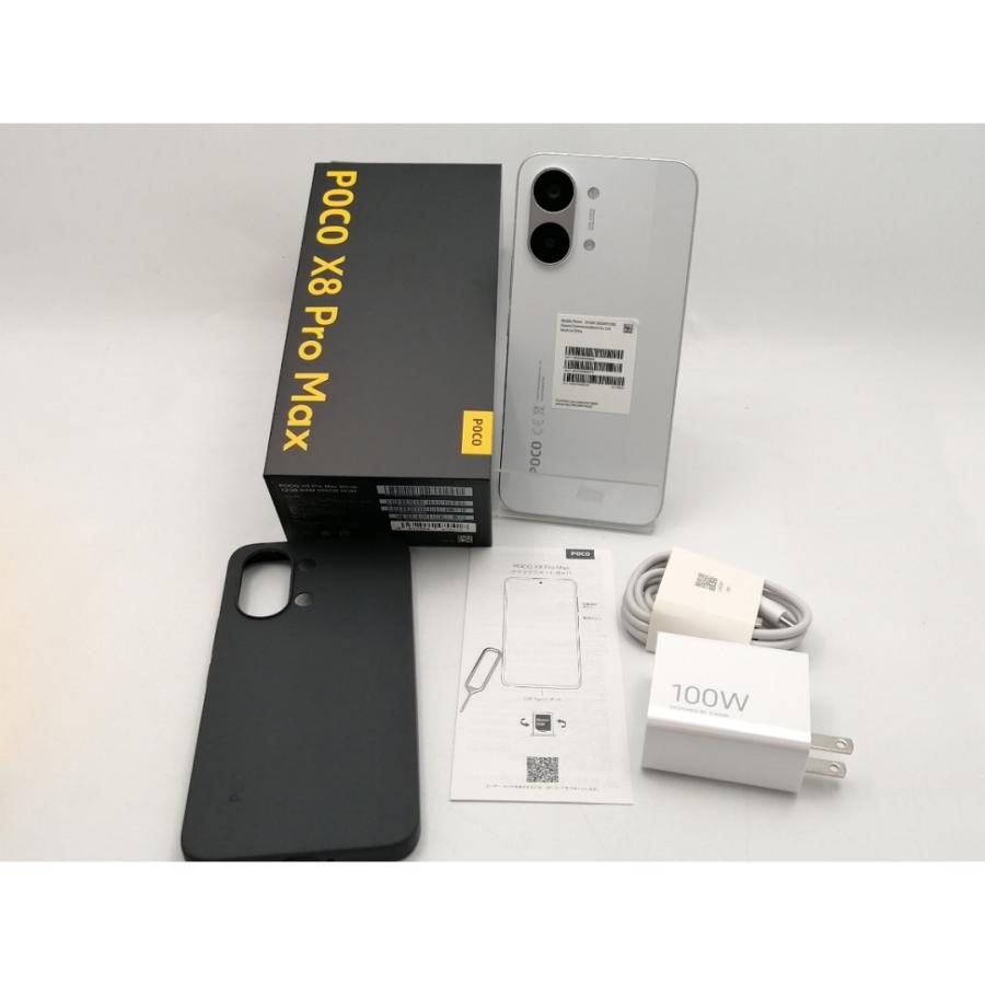 中古】Xiaomi 国内版 【SIMフリー】 POCO X8 Pro Max ホワイト 12GB