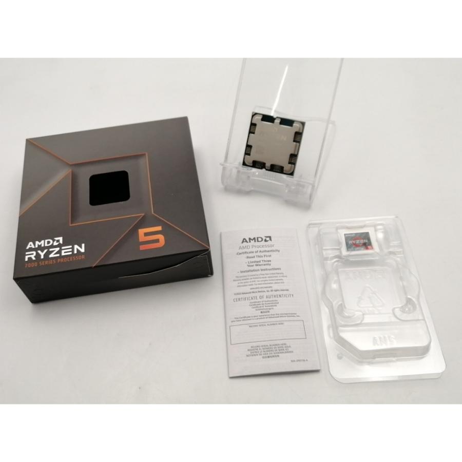 中古】AMD Ryzen 5 7600X (4.7GHz/TC:5.3GHz) BOX AM5/6C/12T/L3 32MB