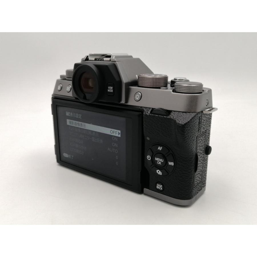 【中古】FujiFilm FUJIFILM X-T100 レンズキット ダークシルバー【ECセンター】保証期間１ヶ月【ランクA】_1