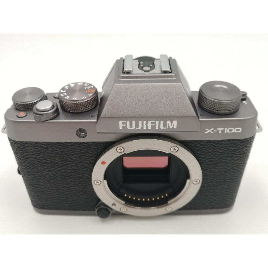 【中古】FujiFilm FUJIFILM X-T100 レンズキット ダークシルバー【ECセンター】保証期間１ヶ月【ランクA】_3