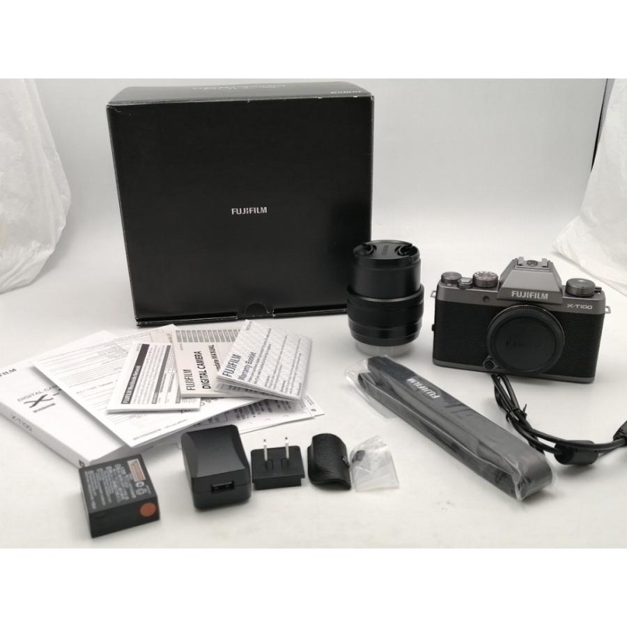 【中古】FujiFilm FUJIFILM X-T100 レンズキット ダークシルバー【ECセンター】保証期間１ヶ月【ランクA】_7