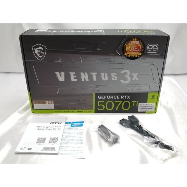 中古】MSI GeForce RTX 5070 Ti 16G VENTUS 3X OC RTX5070Ti/16GB