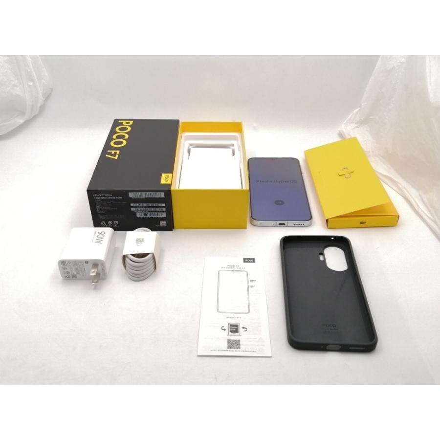 中古】Xiaomi 国内版 【SIMフリー】 Poco F7 ホワイト 12GB 256GB【EC