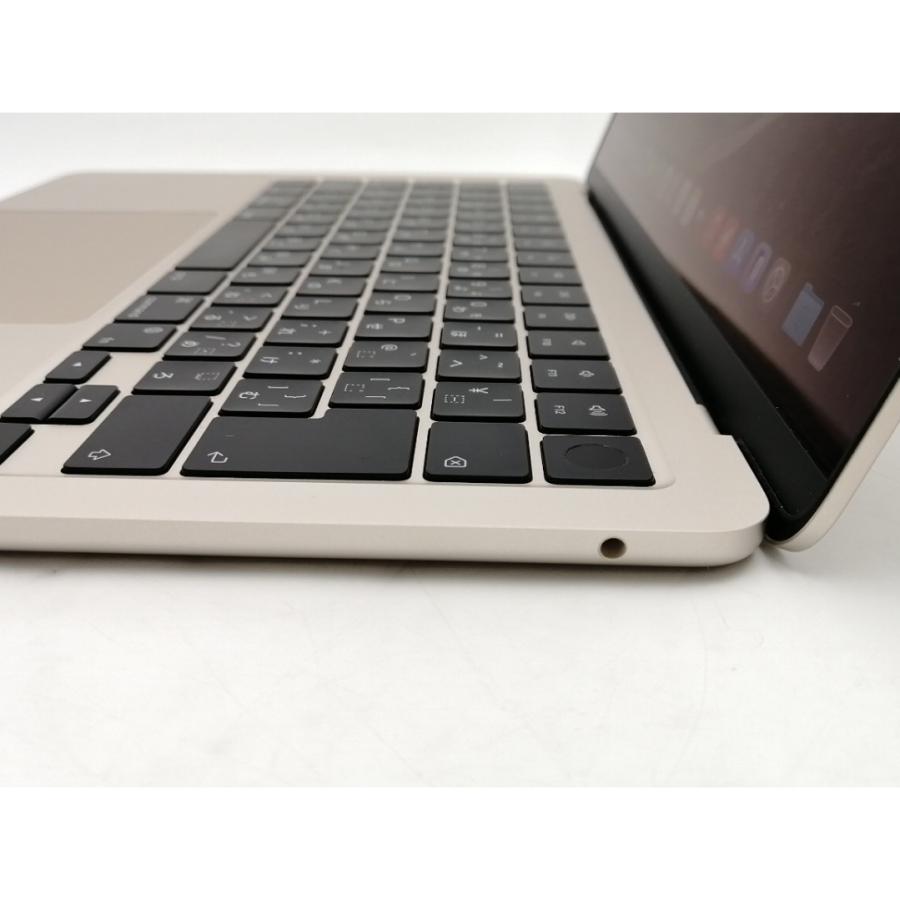 【中古】Apple MacBook Air 13インチ CTO (M2,2022) スターライト M2(CPU:8C/GPU:8C)/16G/512G/35W AC(USB-Cx2)【ECセンター】保証期間１ヶ月【ランクA】の画像