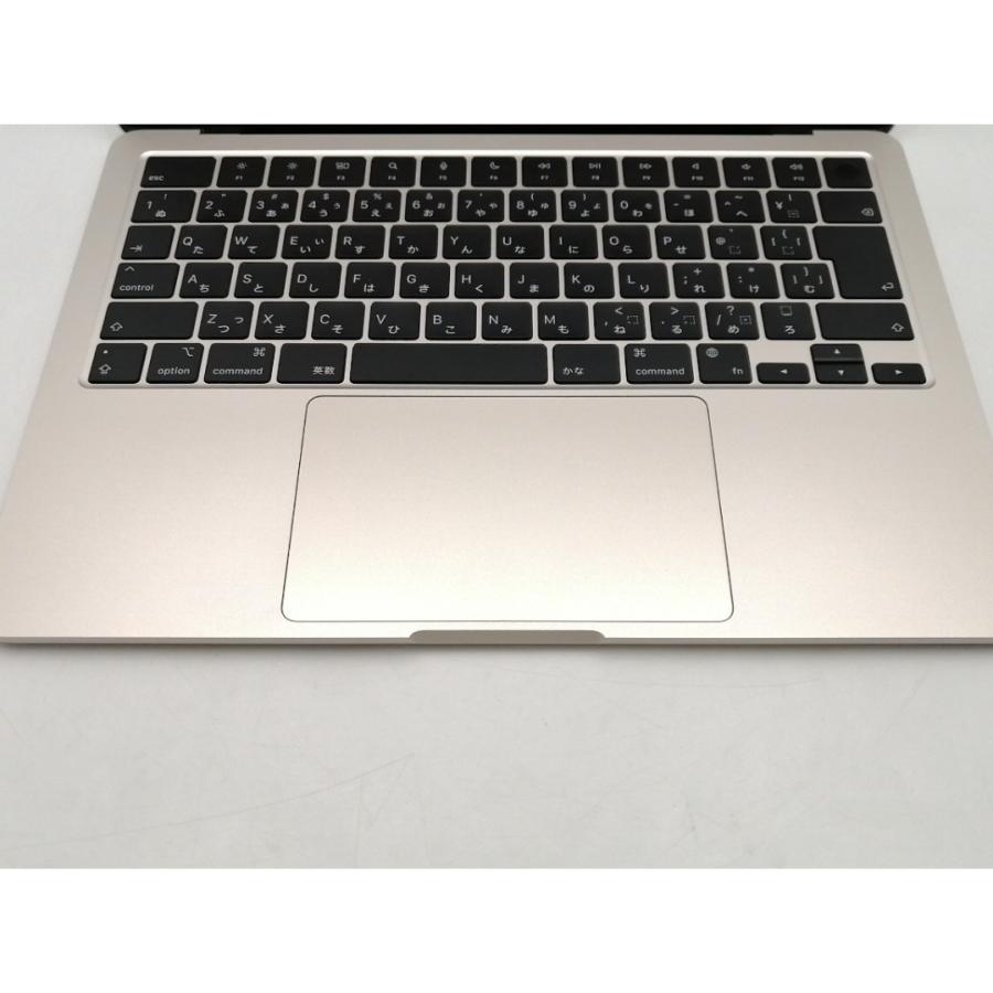 【中古】Apple MacBook Air 13インチ CTO (M2,2022) スターライト M2(CPU:8C/GPU:8C)/16G/512G/35W AC(USB-Cx2)【ECセンター】保証期間１ヶ月【ランクA】の画像
