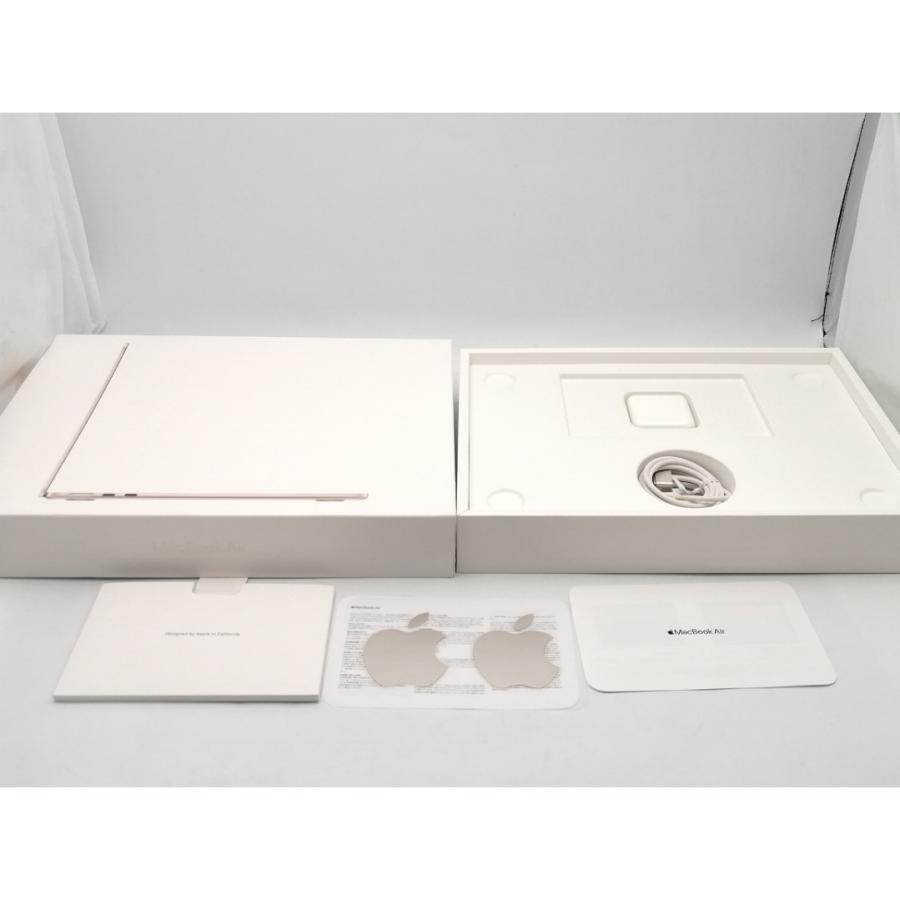 【中古】Apple MacBook Air 13インチ CTO (M2,2022) スターライト M2(CPU:8C/GPU:8C)/16G/512G/35W AC(USB-Cx2)【ECセンター】保証期間１ヶ月【ランクA】の画像