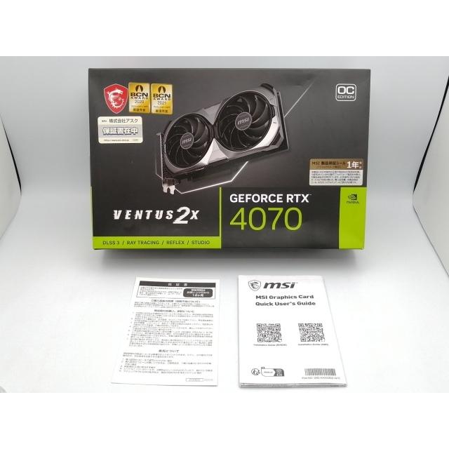 中古】MSI GeForce RTX 4070 VENTUS 2X 12G OC RTX4070/12GB (GDDR6X